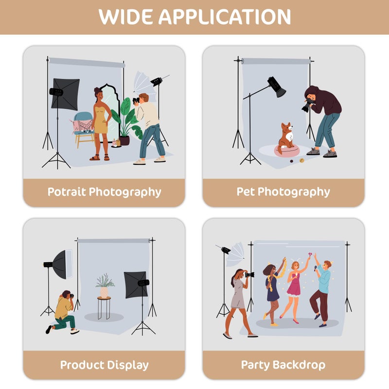 Kate 5x7ft Grey Backdrop for Headshots Portrait Backdrop Gray Background for Photography Fabric Photo Studio Props - Image 5